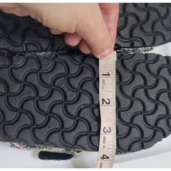 Birkenstock Siena Synthetic Material/Textile Green Two-Strap Sandals Sz 39 New - Picture 10 of 10